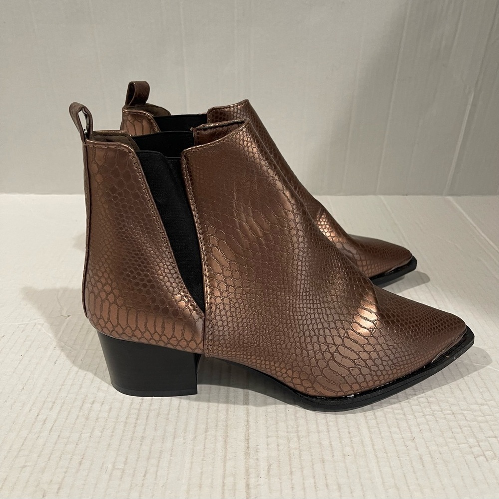 Women’s Seven7 Madison Python Pointed Brown Vegan… - image 4